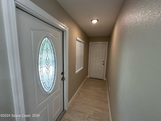 view of foyer entrance