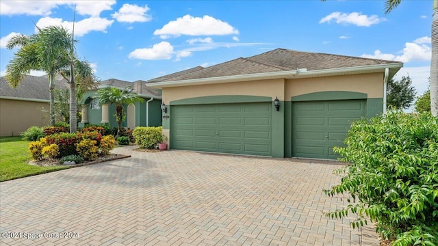 ranch-style house with a garage