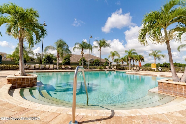 view of pool