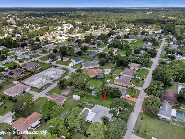 drone / aerial view featuring a residential view