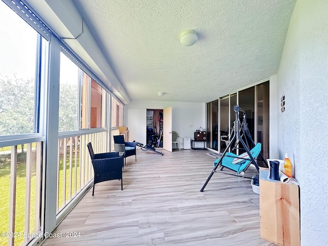 view of sunroom