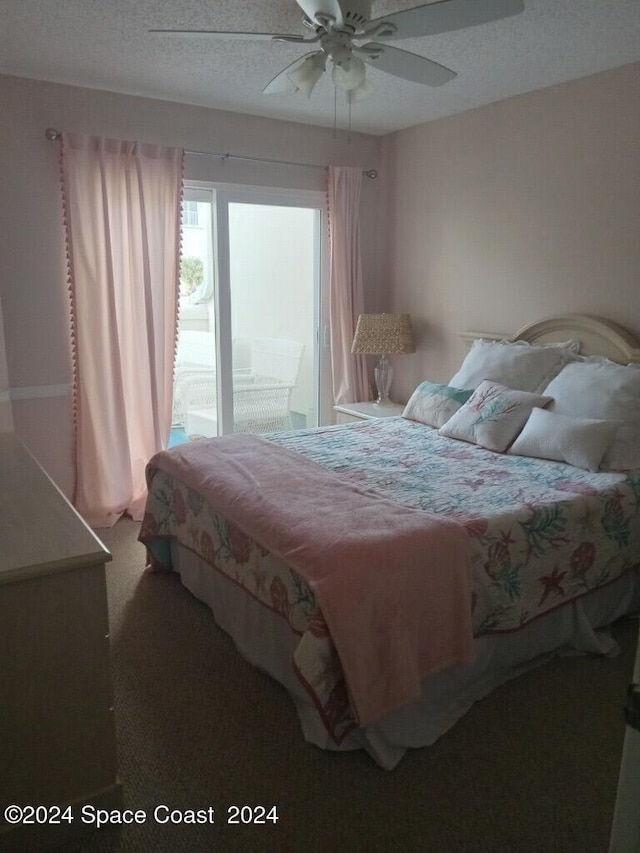 8600 Ridgewood Ave N Unit 1313, Cape Canaveral, FL 32920 - bedroom with carpet floors and ceiling fan
