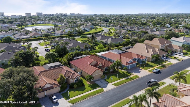 drone / aerial view featuring a residential view