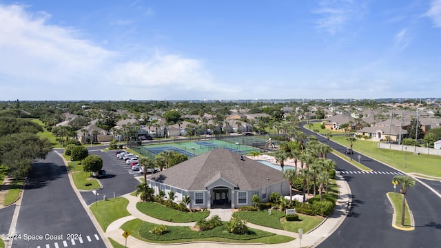 aerial view featuring a residential view