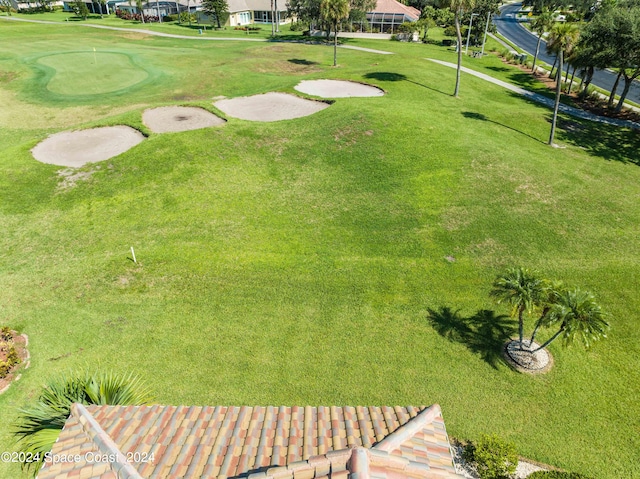 exterior space with view of golf course