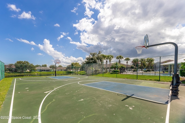 view of basketball court