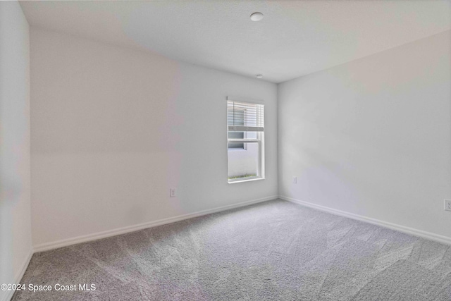 spare room featuring baseboards and carpet flooring