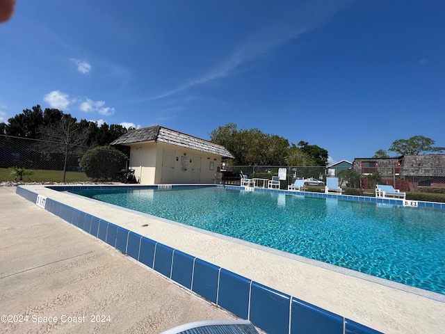 view of pool