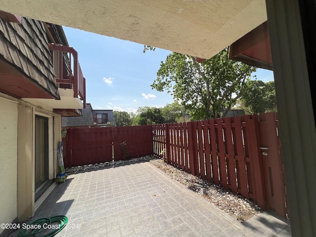 view of patio / terrace featuring a fenced backyard