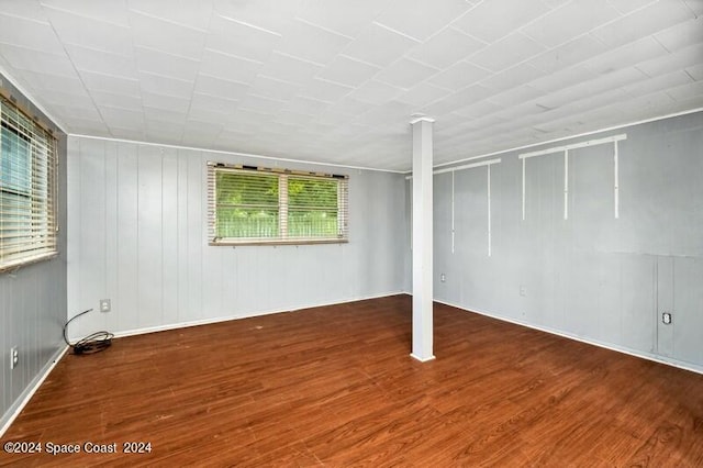 interior space with hardwood / wood-style flooring