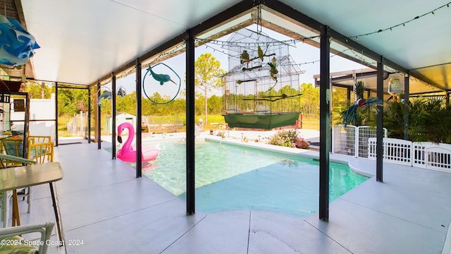 view of pool with a patio area