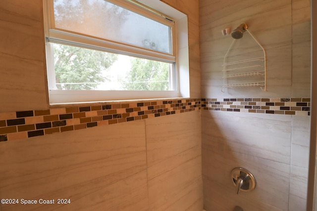 bathroom featuring bathing tub / shower combination