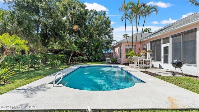 view of pool with a patio area