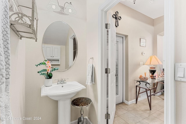 bathroom featuring tile patterned floors