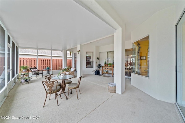 view of sunroom / solarium