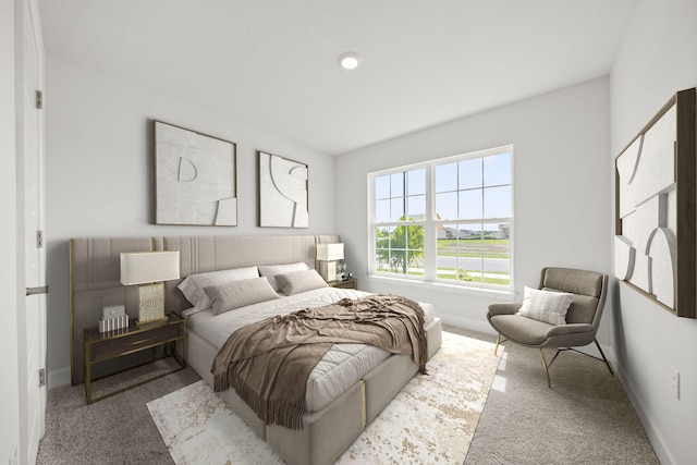 bedroom featuring carpet floors