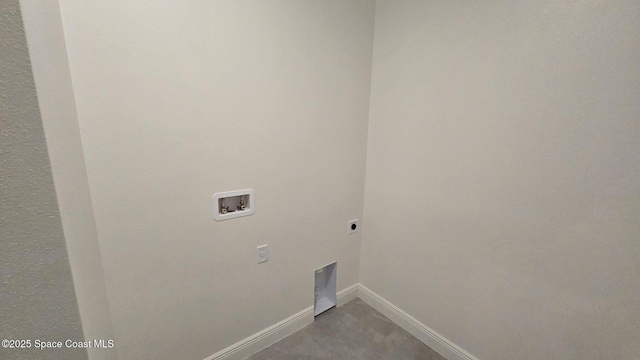 4376 Kelsey Ln, Sebastian, FL 32976 - laundry area featuring electric dryer hookup and hookup for a washing machine