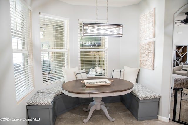 dining area with breakfast area