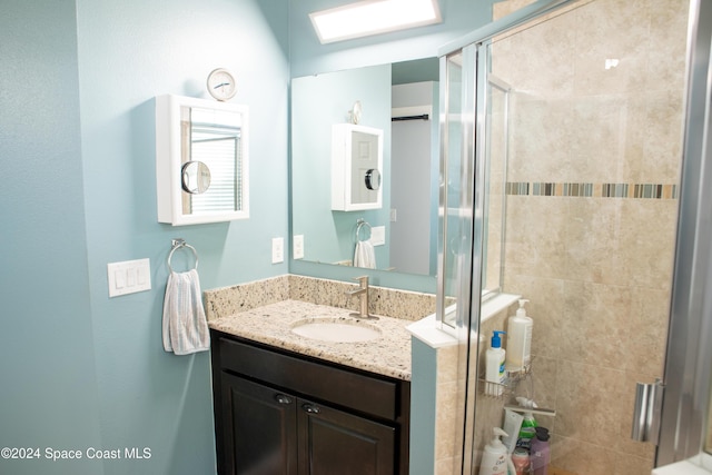680 Easton Forest Cir SE, Palm Bay, FL 32909 - full bathroom featuring vanity and a shower stall