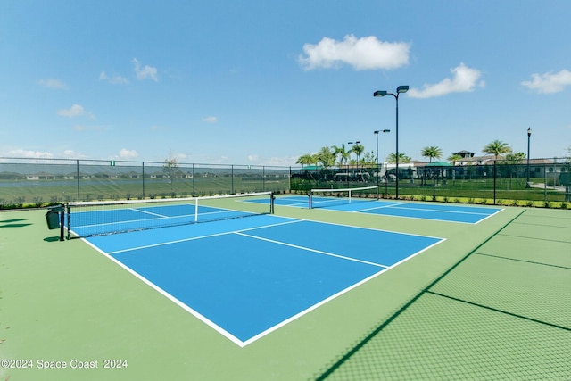 view of tennis court