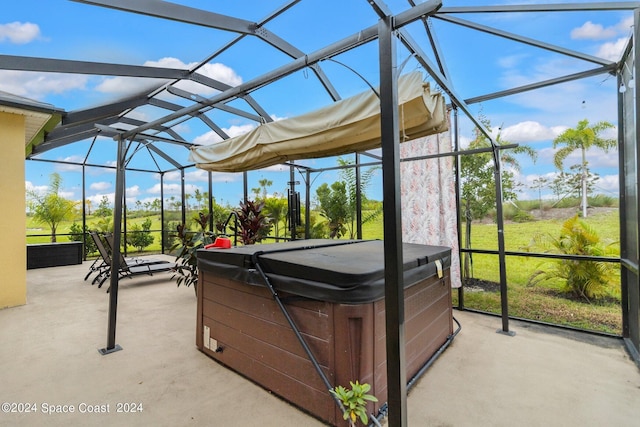 view of sunroom / solarium