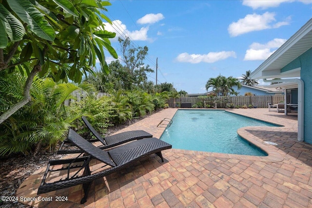 view of pool with a patio area