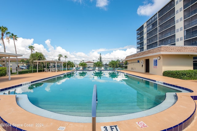 view of pool