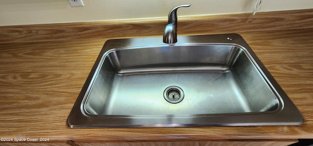 interior details with sink