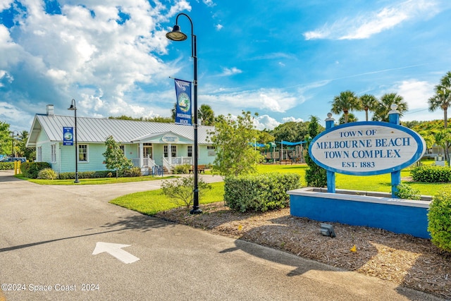 exterior details featuring carpet flooring