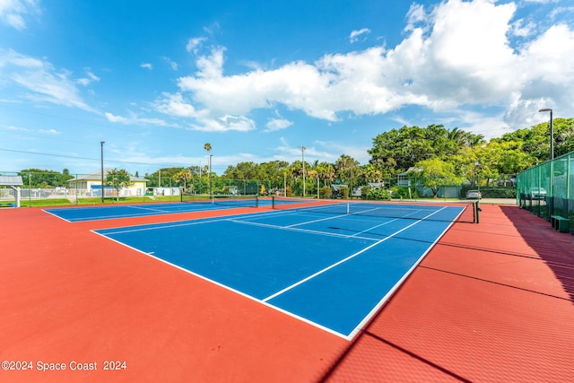 view of sport court