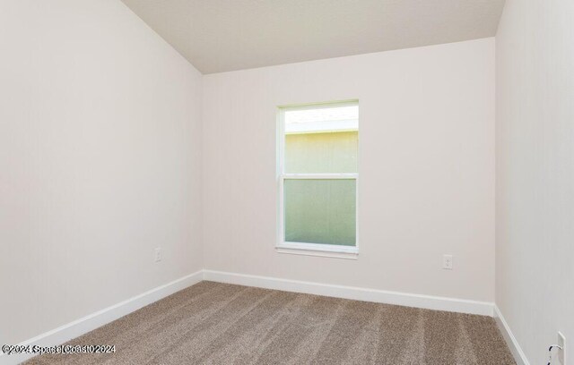 spare room featuring carpet flooring