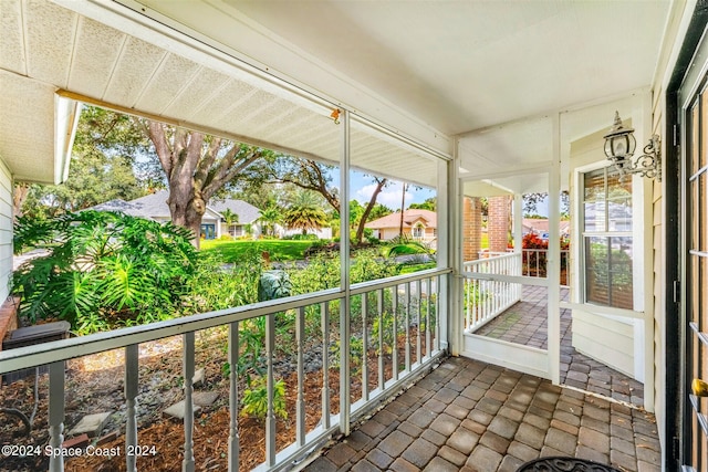 balcony with covered porch