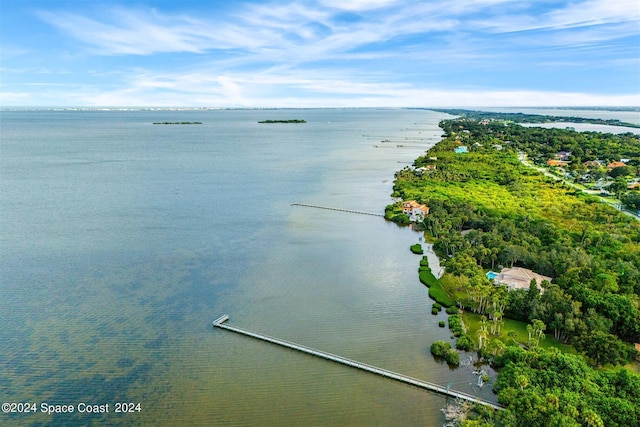 1150 Old Parsonage Dr, Merritt Island, FL 32952 - drone / aerial view with a water view