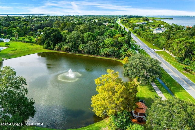 1150 Old Parsonage Dr, Merritt Island, FL 32952 - aerial view featuring a water view
