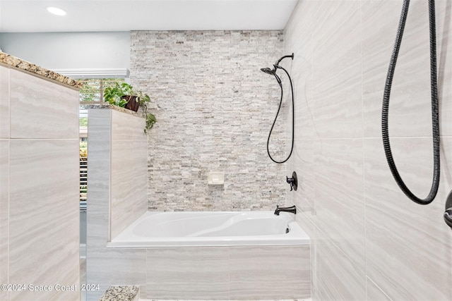 1150 Old Parsonage Dr, Merritt Island, FL 32952 - bathroom with tiled shower / bath combo