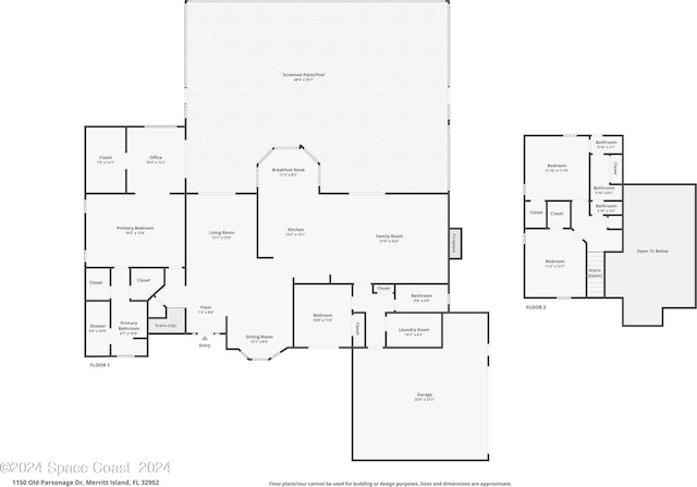 1150 Old Parsonage Dr, Merritt Island, FL 32952 - plan