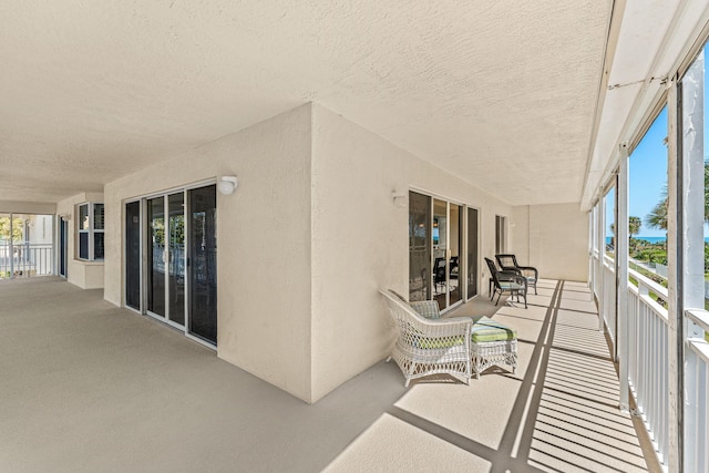 view of patio / terrace featuring a balcony