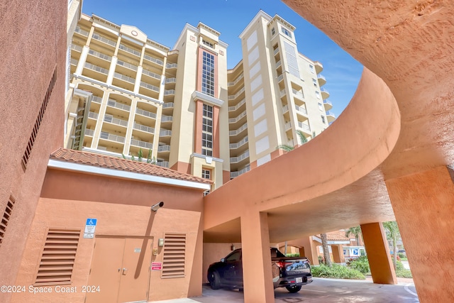 view of property featuring a carport