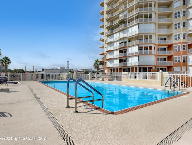 view of pool