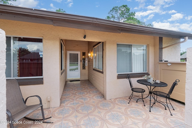 exterior space with a patio area