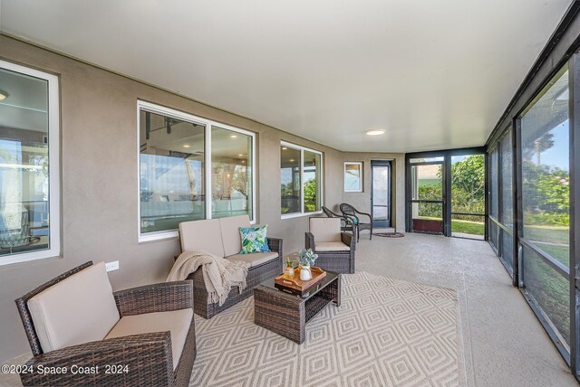 view of sunroom / solarium