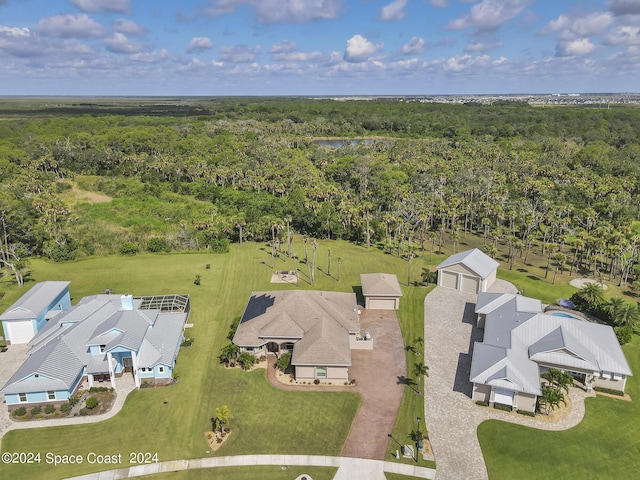 aerial view with a view of trees