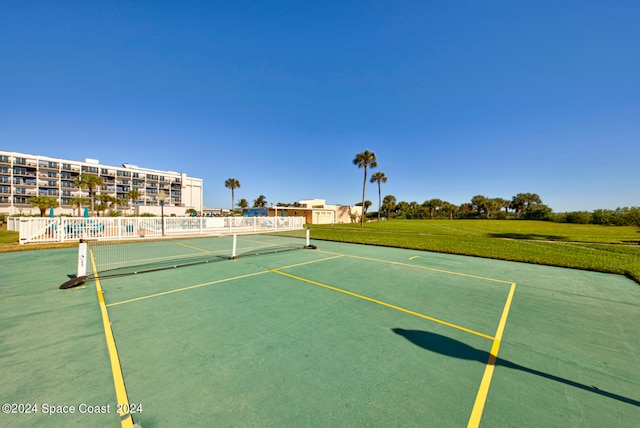 view of tennis court