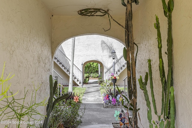 view of home's community with stairway