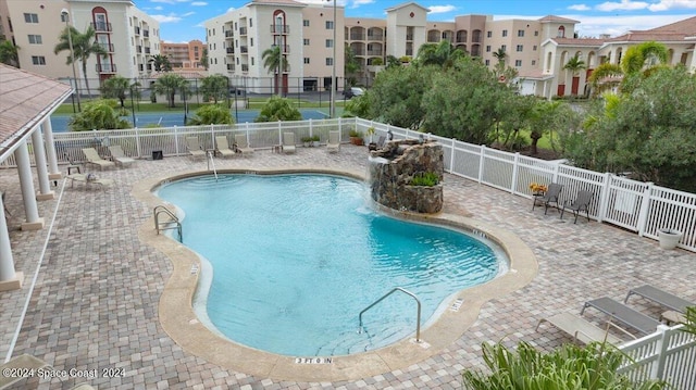 view of pool with a patio area