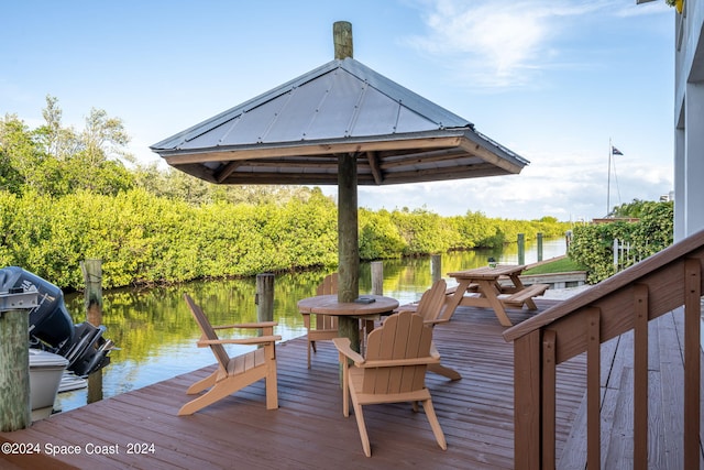 5280 95th St, Sebastian, FL 32958 - dock with a water view