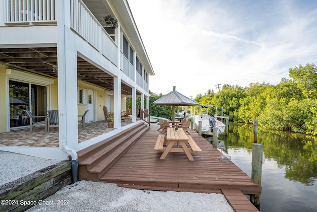 5280 95th St, Sebastian, FL 32958 - dock area with a water view