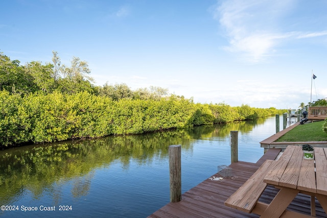 5280 95th St, Sebastian, FL 32958 - dock with a water view