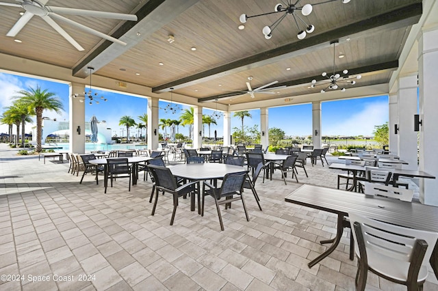 view of patio / terrace featuring outdoor dining area