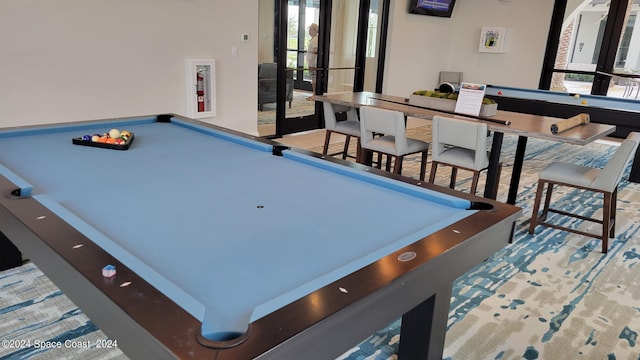 game room featuring billiards